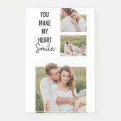 コラージカップル写真&ラブリーロマンチック引用文 ポストイット (正面)