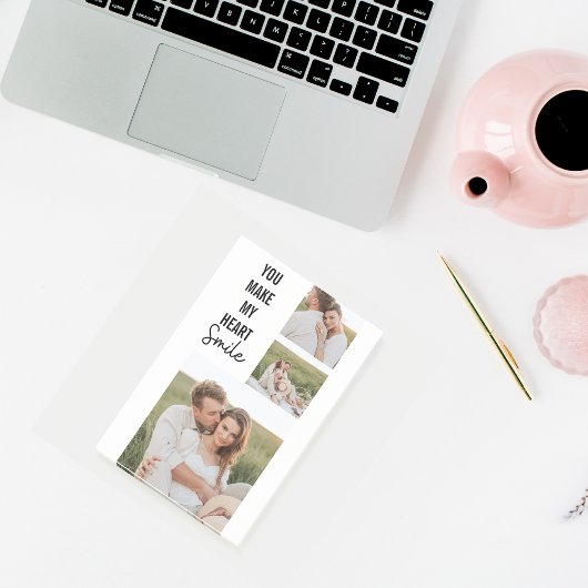 コラージカップル写真&ラブリーロマンチック引用文 ポストイット