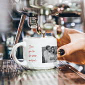 コラージカップル写真&ロマンチックな引用文愛You Esp エスプレッソカップ