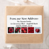 コラージクリスマス住所 シール (インサイチュ)