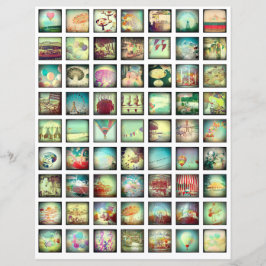 コラージシートヴィンテージロマンチックなスクラップブックの要素