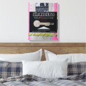 コラージズブリュヤンズアーティストブックおめでとう鍵C キャンバスプリント (インサイチュ (寝室))