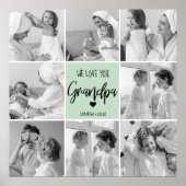 コラージフォトグラン最高のパーテルミントギフト ポスター (正面)