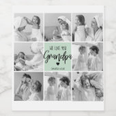 コラージフォトグラン最高のパーテルミントギフト ワインラベル (シングルラベル)