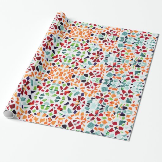 コラージモザイク ラッピングペーパー (アンロールド)