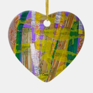 コラージュお洒落オーナメント セラミックオーナメント