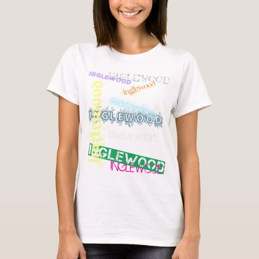 コラージュによって合われるベビードール Tシャツ (正面)