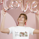 コラージュのカップルの写真とロマンチックな家族の贈り物 Tシャツ<br><div class="desc">コラージュのカップルの写真とロマンチックな家族の贈り物</div>