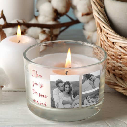 コラージュのカップルの写真とロマンチックな引用文愛You Rec 長方形シール