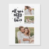 コラージュのカップルの写真&あなたが必要とするすべては愛の引用文 (正面)