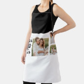 コラージュのカップルの写真&あなたが必要とするすべては愛の引用文 エプロン (インサイチュ)