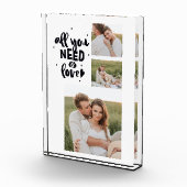 コラージュのカップルの写真&あなたが必要とするすべては愛の引用文 フォトブロック (右)