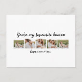 コラージュのカップルの写真&あなた私の人間お気に入りのである シーズンポストカード (正面)