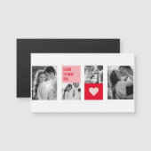 コラージュのカップルの写真 |バレンタイモダンンのプレゼント (正面/裏面)