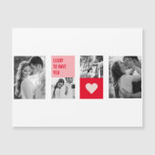 コラージュのカップルの写真 |バレンタイモダンンのプレゼント (正面)