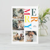 コラージュのクリスマスフォト カラフル | メリー (スタンド正面)