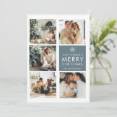 コラージュのクリスマスフォト |メリークリスマス |青 (スタンド正面)