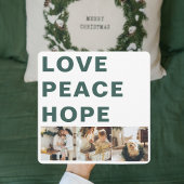 コラージュのクリスマスフォト | Love Peace Hope