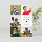 コラージュのグラデーション写真 案内状 (スタンド正面)