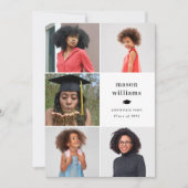 コラージュのグラデーション写真 案内状 (正面)