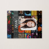 コラージュのパターン写真テンプレート ジグソーパズル (横)
