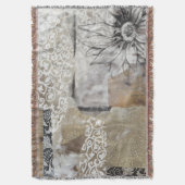 コラージュのフルーアII スローブランケット (正面縦)