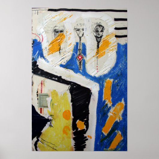 コラージュのブライアント作家の本の収縮ヘッドP ポスター (正面)