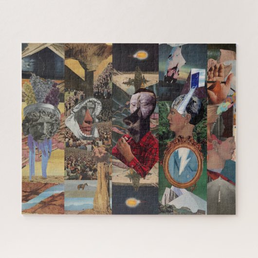 コラージュのラインアップ ジグソーパズル (横)