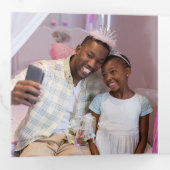 コラージュの休日の写真 三つ折りカード (内部最初)