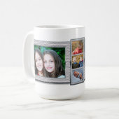 コラージュの写真のマグ コーヒーマグカップ (正面左)