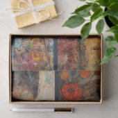 コラージュの切り離しを作るマザー・ドーターアーティスト 薄葉紙 (ギフト)