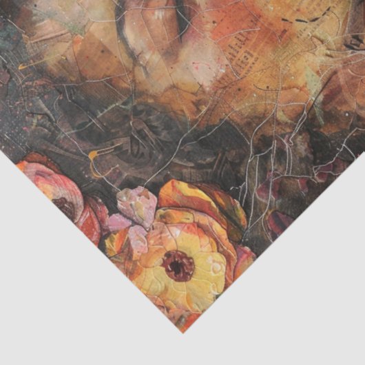 コラージュの切り離しを作るマザー・ドーターアーティスト 薄葉紙 (詳細)