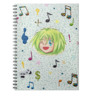 コラージュの背景とのチビ（小さくかわいく書いた感じ） Izumi ノートブック