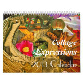 コラージュの表現-12月のカレンダー カレンダー (カバー)