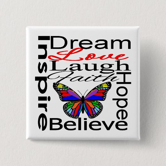 コラージュをインスパイア 缶バッジ (正面)