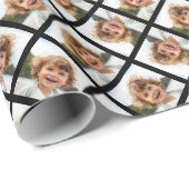 コラージュを作成する写真を1つ熱狂する追加 ラッピングペーパー (ロールコーナー)