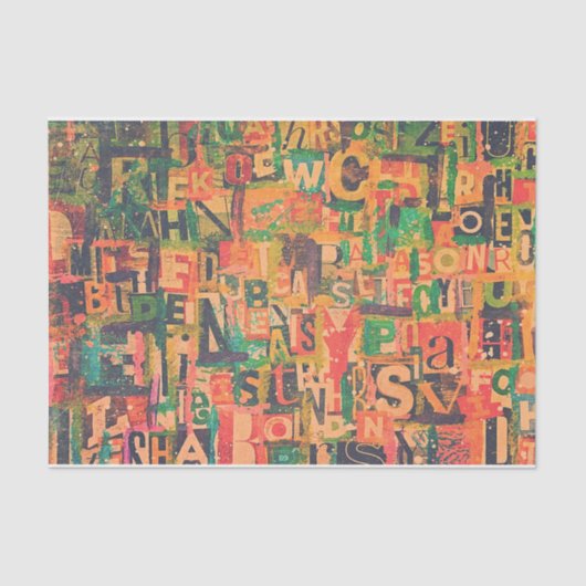 コラージュアートティッシュまたはデコページ紙 薄葉紙 (正面)