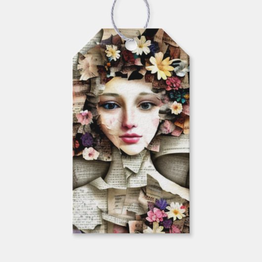 コラージュアート |あなたと差出人のギフト ギフトタグ (正面)