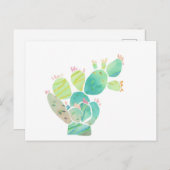 コラージュイラストレーションサボテン葉書 ポストカード (正面/裏面)