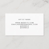 コラージュカスタムアートワーク・アーティスト 名刺 (裏面)