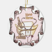 コラージュカスタムナースオーナメント セラミックオーナメント (左)