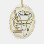 コラージュカスタムナースオーナメント セラミックオーナメント (右)
