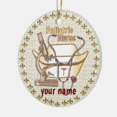 コラージュカスタム小児ナースオーナメント セラミックオーナメント (左)