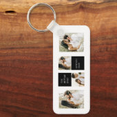 コラージュカップル写真 |バレンタインギフト キーホルダー (正面)