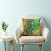 コラージュカラフル抽象芸術フローラ クッション (椅子)