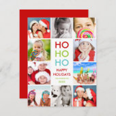 コラージュカラフル |ホリデーカード シーズンカード (正面/裏面)