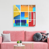 コラージュカリブの キャンバスプリント (インサイチュ (リビング))