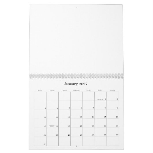 コラージュカレンダー カレンダー (1月 2027)