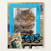 コラージュグランジ名前をカスタムするとフォトノートブック プランナー手帳 (裏面)