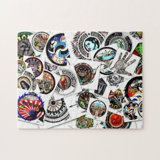 コラージュスケッチ ジグソーパズル (横)